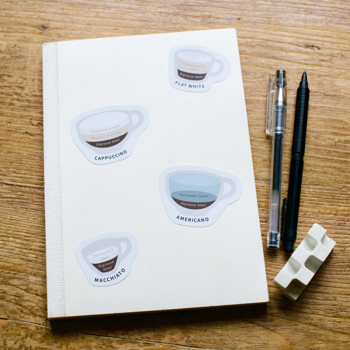 Espresso Drinks Stickers