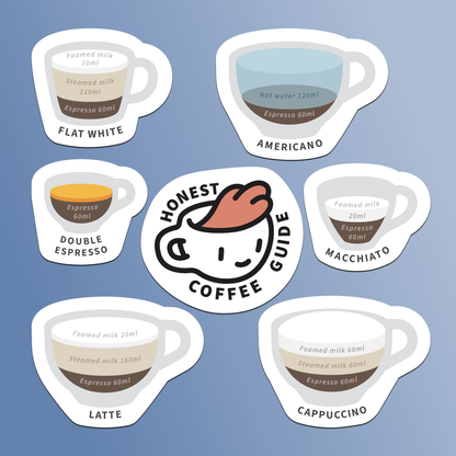 Espresso Drinks Stickers